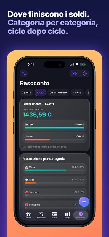 Dove finiscono i soldi. Categoria per categoria, ciclo dopo ciclo.